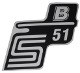 Oldalfelirat S51 B Fehér